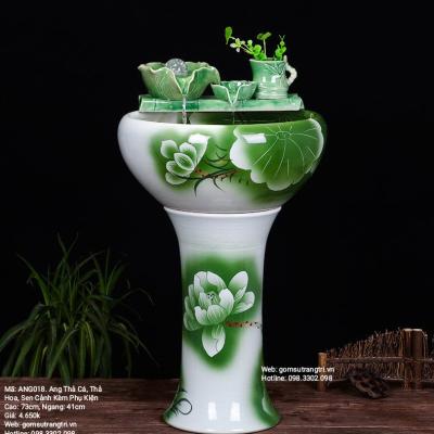 Ang Thả Cá, Thả Hoa Tiểu Cảnh - Trang Trí Phong Thủy Trong Nhà, Sân Vườn